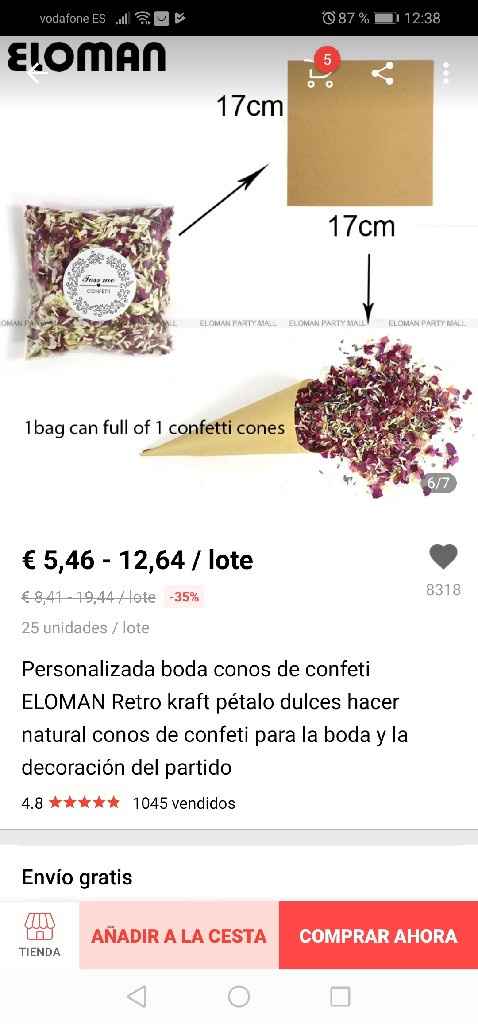 Petalos preservados para lanzar en la boda - 1