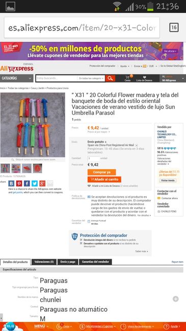 Sombrillas orientales - 1