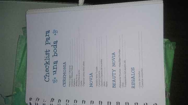 Mi agenda de novia!!!!!! - 2