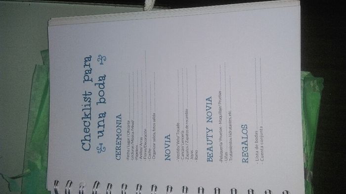 Mi agenda de novia!!!!!! - 2