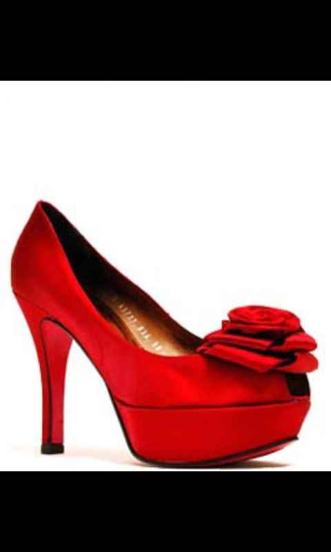 10 zapatos de novia rojo pasión - 1
