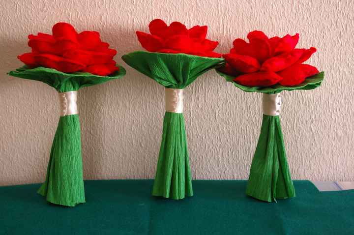los tres ramos de corazones