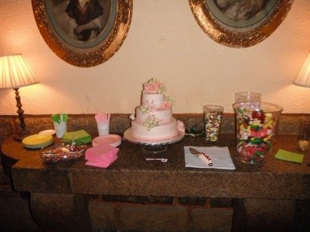primer candy bar q ví en una boda