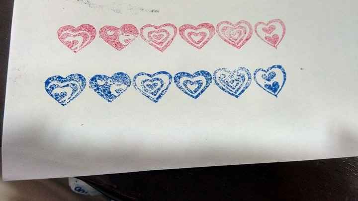 Sello cenefa corazones