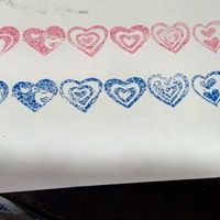 Sello cenefa corazones