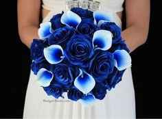Ramo de novia Azul eléctrico