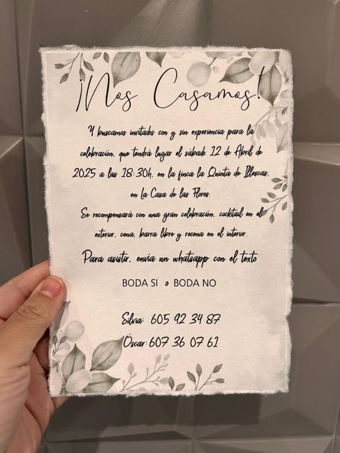 Segundo post Invitación de bodas - 2