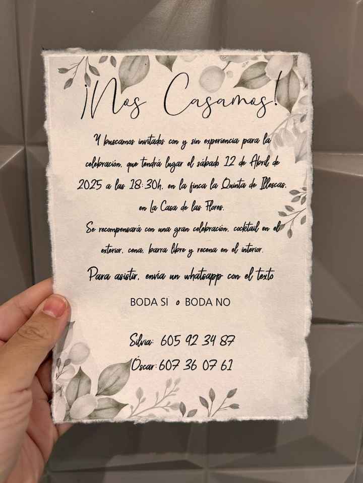 Segundo post Invitación de bodas - 2