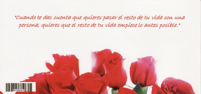 parte trasera de las invitaciones 