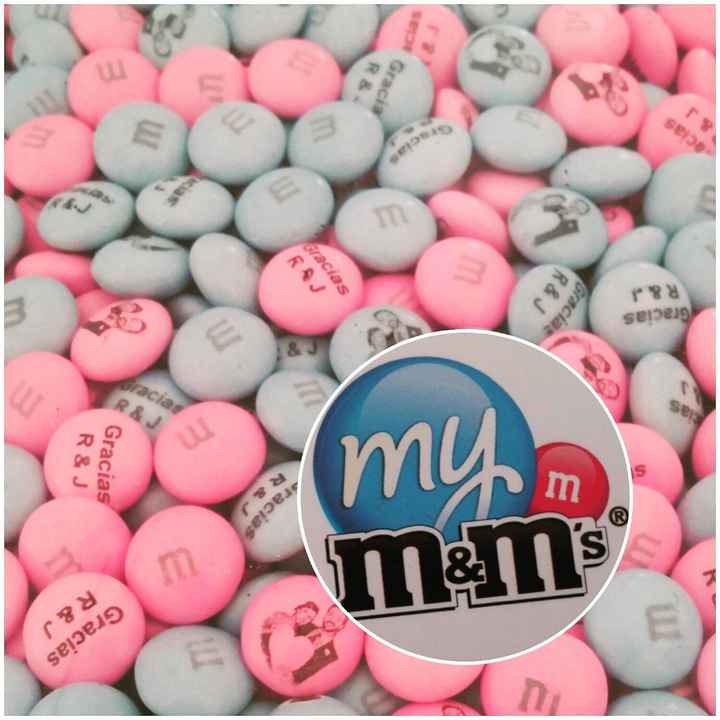 M&m's personalizados para Candy Bar