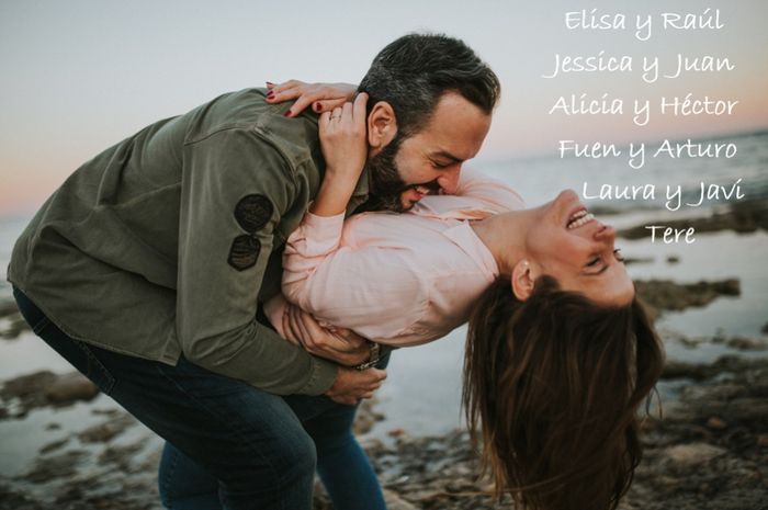 Seating plan (mesa amigos) con foto preboda
