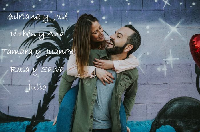 Seating plan (mesa compañeros trabajo) con foto preboda