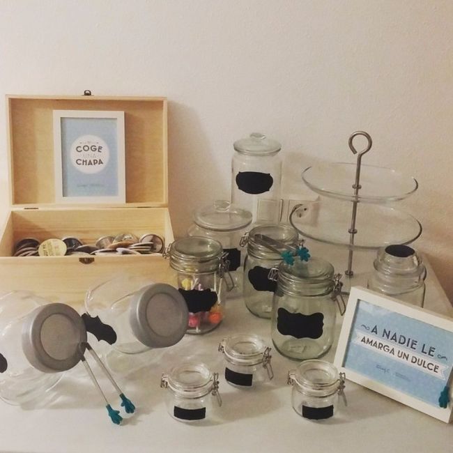 Lo que usé para el Candy Bar y Chapas