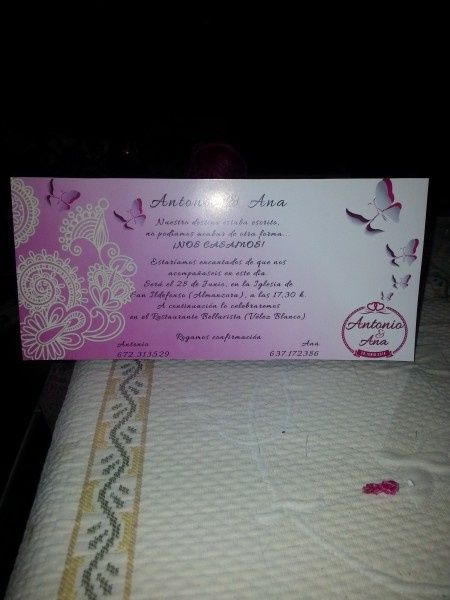 Mis invitaciones caseras!!! - 2