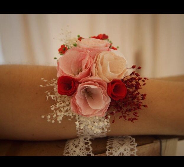 Ramillete pulsera flores - 2