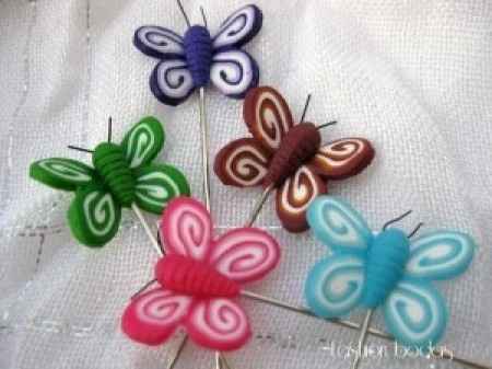 alfileres mariposas