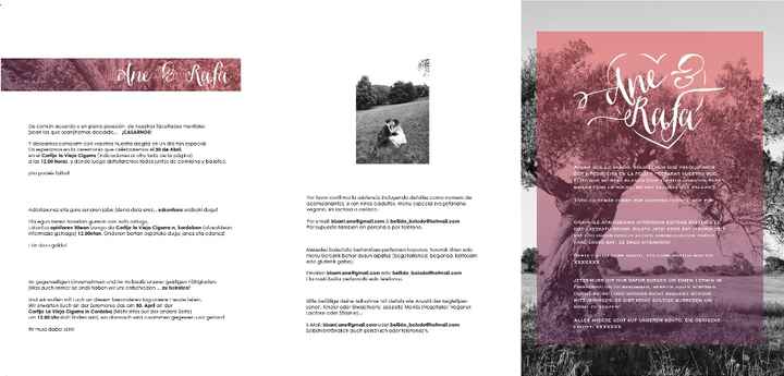 Invitaciones, tríptico lado B