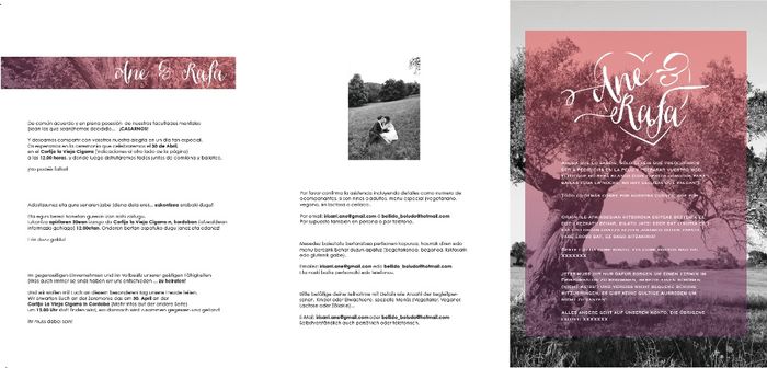 Invitaciones, tríptico lado B