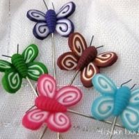 alfileres mariposas