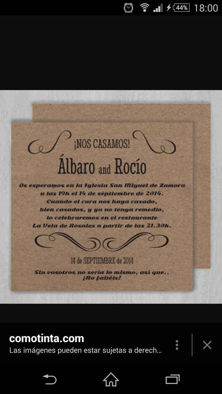 Invitaciones de boda - 1