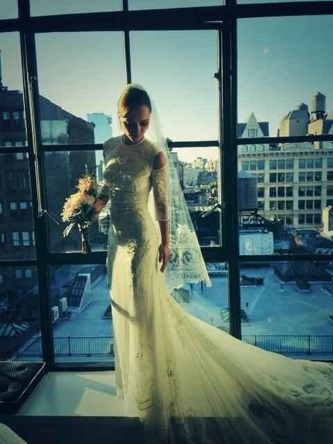 Christina Ricci vestido de novia 