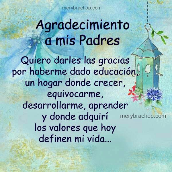 Frase para incluir en foto regalo padres - 1
