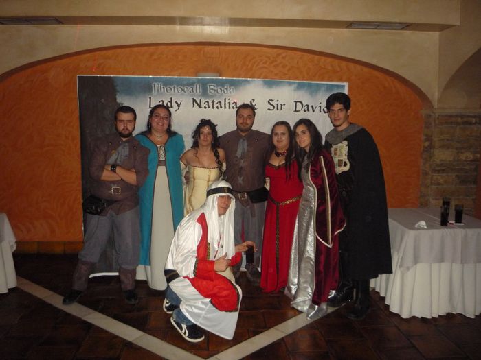 Photocall boda grupal