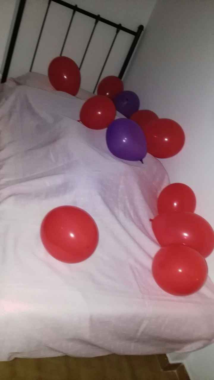 Broma de los globos en mi cama 