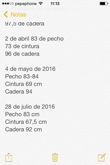cm perdidos perediódicamente..