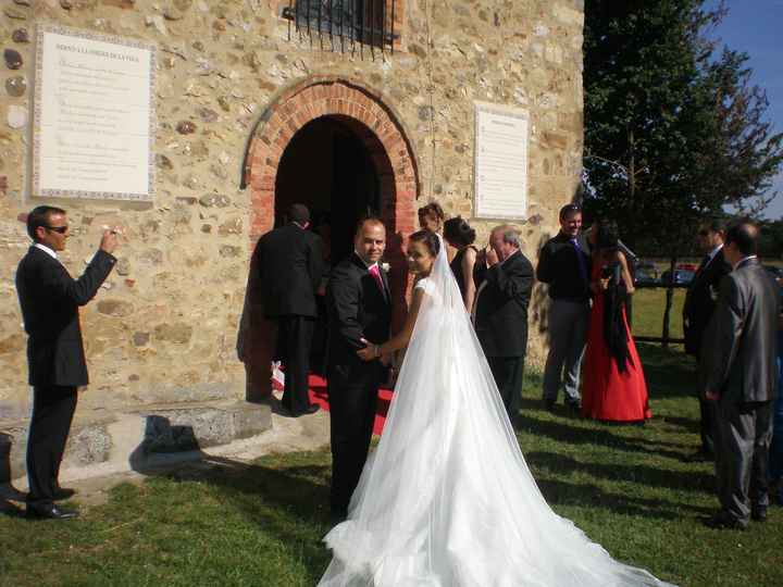 llegada a la iglesia con mi hermanin