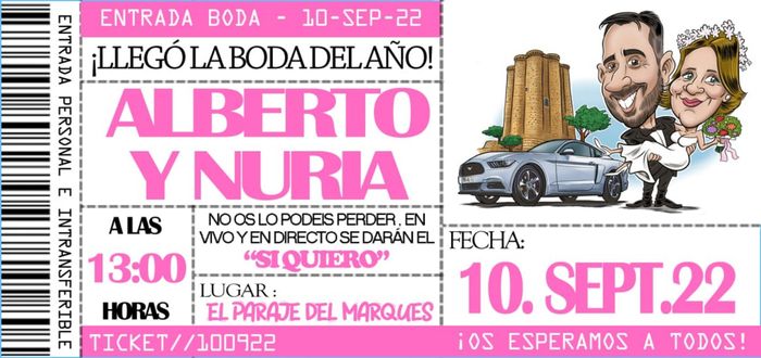 Invitaciones boda 1
