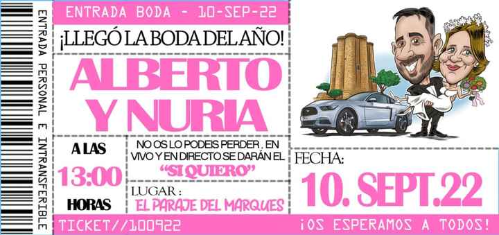 Invitaciones boda - 1