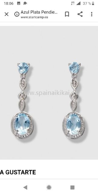 Pendientes azules - 1