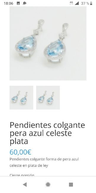 Pendientes azules - 1