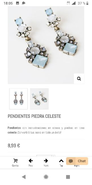 Pendientes azules - 2