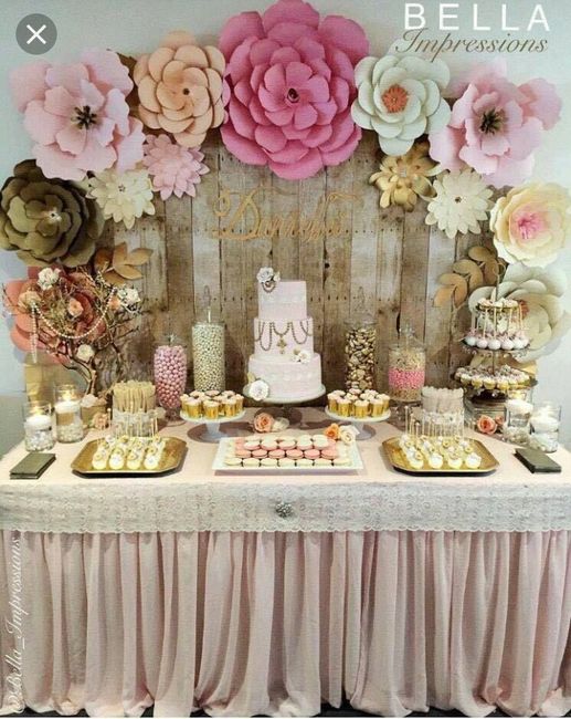Os atrevéis a poner Mesas para tartas,dulces,cup cakes...rosas 3