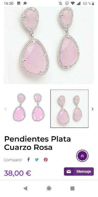 Pendientes novia 10