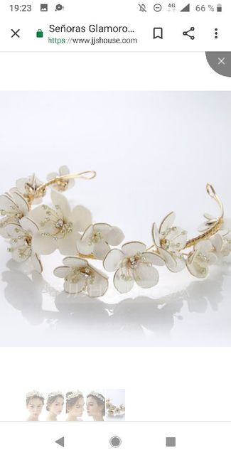 Tiaras,tocados de flores,pedrería,plata,dorado...cual eligiriais?? 19