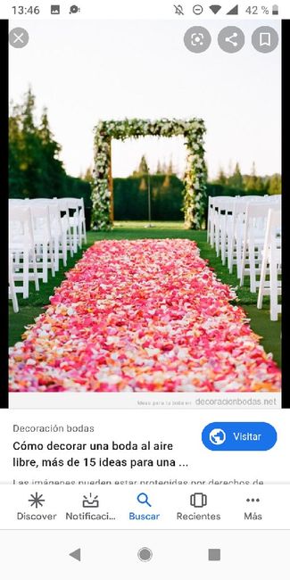 Decoración hasta el altar al aire libre 3