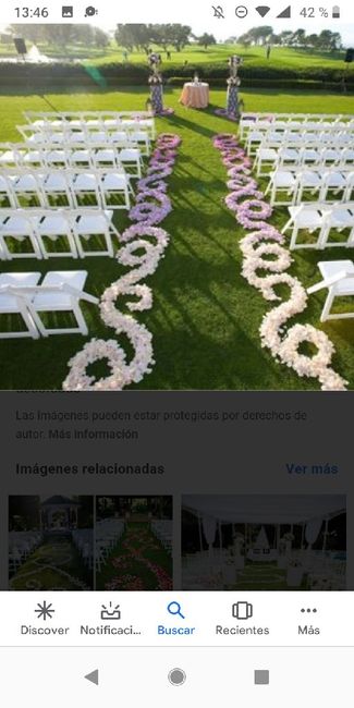 Decoración hasta el altar al aire libre 4