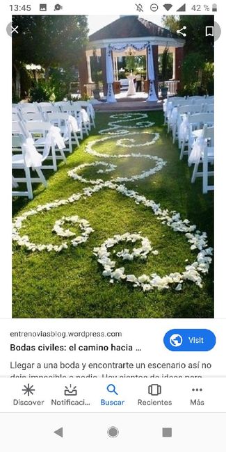 Decoración hasta el altar al aire libre 5