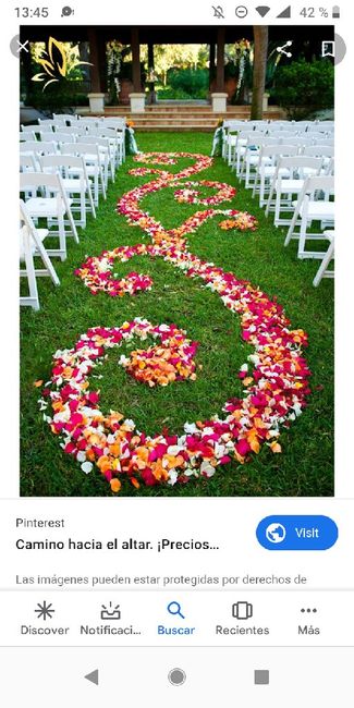 Decoración hasta el altar al aire libre 6