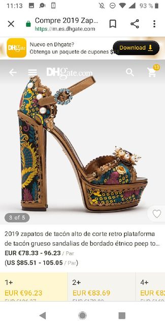 Zapatos con tacón enjoyado 10