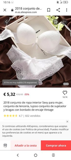 Ropa interior boda o noche de pasión😅 - 1