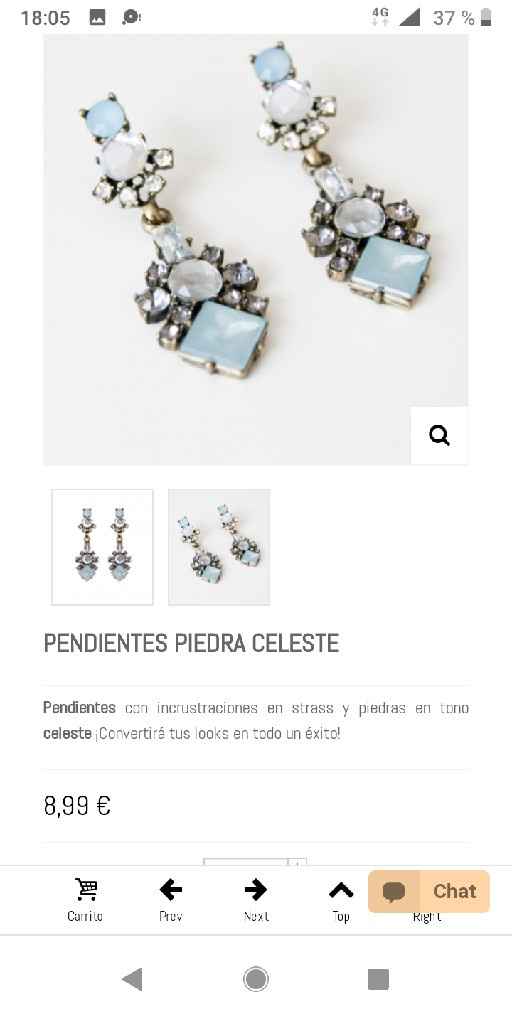 Pendientes azules - 2