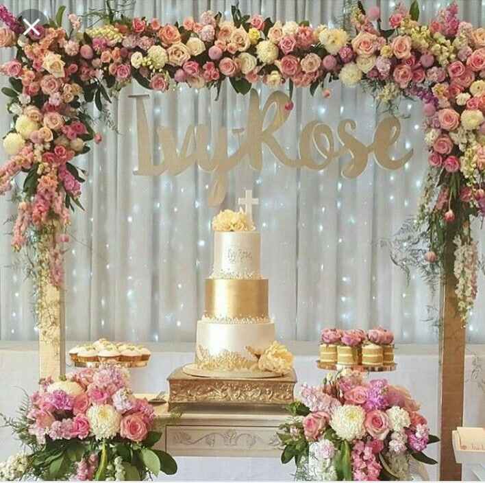 Os atrevéis a poner Mesas para tartas,dulces,cup cakes...rosas - 1