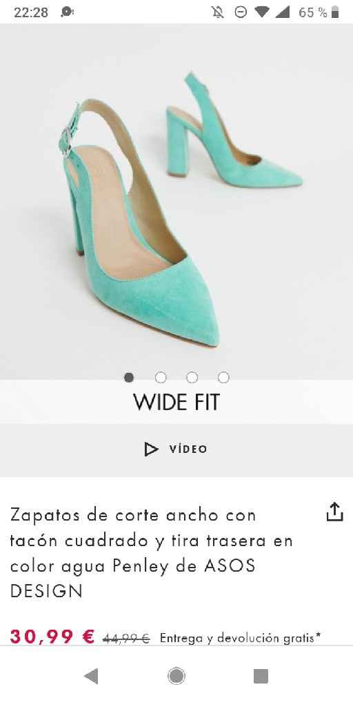 Zapatos verde agua - 1