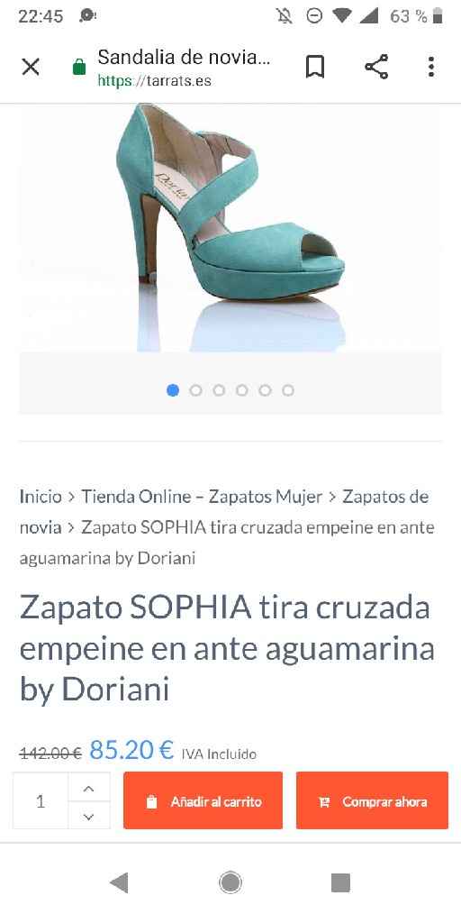 Zapatos verde agua - 1