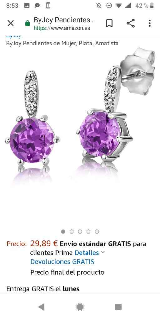 Pendientes de amatista - 2