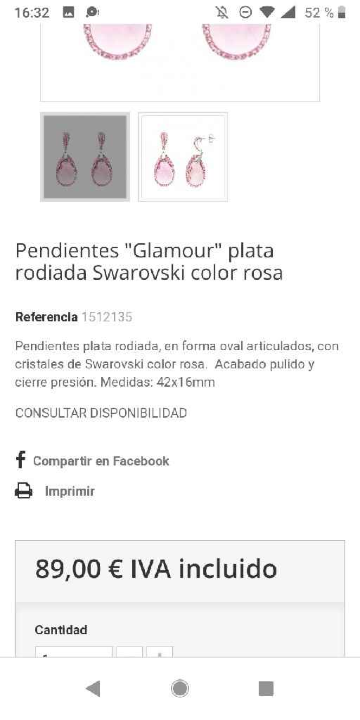 Pendientes novia - 2